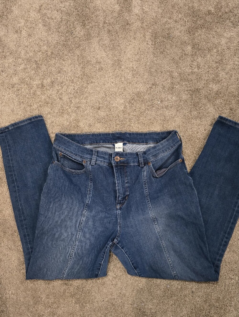 Duluth High-Rise Straight-Leg Jeans Size 12 Short